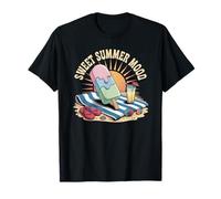 Sweet Summer Mood Seaside Holiday Fun Ice Cream Tee T-Shirt