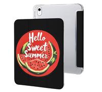 Sweet Summer Stylish Tablet Case with Pen Holder Leather Protective Cover Compatible with IPad/IPAD 10代 (10.9in)