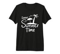 Sweet Summer Time Funny Beach Summer Vibes Premium T-Shirt