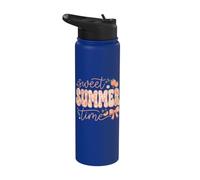 Sweet Summer Time Vacation Vibes Holiday Beach Lover Stainless Steel Insulated Water Bottle