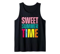 Sweet Summer Time Vibrant Colorful Fun Beach Vibes Tank Top