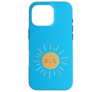 Sweet Sun Hand Drawn Boho Style Happy Sunshine Smile Case for iPhone 16 Pro