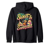 Sweet & Sunkissed Pineapple Holiday Zip Hoodie