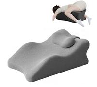 Sweet Surrender Couples Pillow, Butt Cushion Pillow for Couples Pregnancy, Memory Foam Cushion, Low-Profile Design for Bed, Sofa, or Chair Sitting Comfort (Grey)