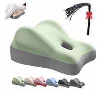 Sweet Surrender Couples Pillow, Couples Deep Position Support Pillow, Low Profile Butt Pillow Neck Waist Relief Ideal for Sitting Or Lying (Green)