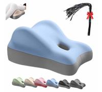 Sweet Surrender Couples Pillow, Couples Deep Position Support Pillow, Low Profile Butt Pillow Neck Waist Relief Ideal for Sitting Or Lying (Blue)