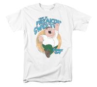 Sweet T Shirt Mens Cartoon Merchandise Peter Griffin White
