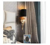Sweet taize American Postmodern Luxury Crystal Wall Lamp Nordic Gold Lustre Led Wall Light Living Room Background Bedroom Lighting,Simple