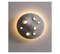 Sweet taize Concave Crater Decorative Wall Lamp Moon Surface Cement Creative Outdoor Waterproof Exterior Wall Courtyard Lamp,Simple