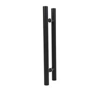 Sweet taize Door Pull Handle,Durable Stainless Steel Round Tube Home Office Glass Door Sliding Door Handle - Easy to Install,2 Colors,5 Sizes(Color:Black,Size:1200×900mm)