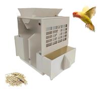 Sweet taize Electric Grain Cleaner, Birds Feed Grain Blowing Machine, Bird Seed Cleaner Cleaning Machine with 2 Granary & 2W Fan, for Millet, Miscellaneous Grains, Melon Seeds