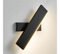 Sweet taize Modern Minimalist 11.8in LED Wall Lamp, Scandinavian Style Up and Down Sconce for Indoor Use, Vanity, Bar, Bedroom, Living Room, Bathroom, Indoor Lighting(Black)