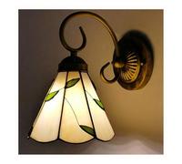 Sweet taize Tiffany Style Willow Leaf Wall Lamp - Elegant Creative Wall Light for Living Room, Bedroom, Bathroom, Dining Room, Single Head Mirror Front Lamp, Bedside, Decorative Illumination(A)