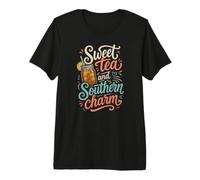 Sweet Tea Southern Charm Iced Tea Mason Jar Drink Premium T-Shirt