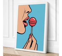 Sweet Temptation Modern Canvas Wall Art Print 36x24 Inch (91 x 61 cm)