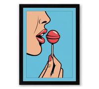 Sweet Temptation Modern Framed Wall Art Print A2 (59.4×42cm) Black, Wall Decor for Living Room, Bedroom, Office & Home, Ready to Hang, Art Gift
