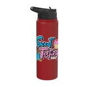 Sweet Testing Day Cupcake School Teacher Women Men Stainless Steel Insulated Water Bottle