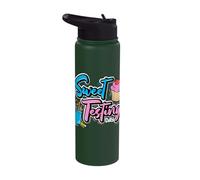Sweet Testing Day Cupcake School Teacher Women Men Stainless Steel Insulated Water Bottle