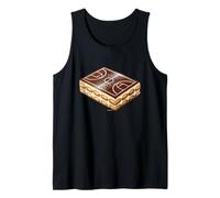 Sweet Tiramisu Dessert with Basketball Court Topping Tank Top