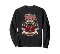 Sweet to the Bone Cherry Skulls Funny Gothic Halloween Sweatshirt