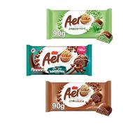 Sweet Treat Aero Chocolate Bars - Chocolate, Delightful Peppermint, Choco Hazelnut 90g - Pack of 3, Perfect For Sharing & Gifting for Everyone