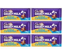 Sweet Treat - Cad Dairy Milk Salted Caramel Chocolate Bar 120g Pack of 6, Milk Chocolate With Salted Caramel | Delightful Treats | Gift for All Occasions