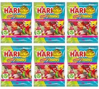 Sweet Treat - NewHarribo Sour Sparks Sweets Sharing Bag 160g Pack of 6 - Suitable for Vegetarians No Artificial Flavours Treat For Adults and Kids By Experts Supplies Ltd