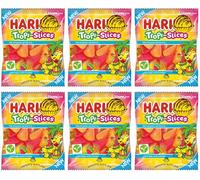 Sweet Treat - NewHarribo Tropi Slices 150g, Pack of 6 - Fruit Flavour Gums - Suitable for Vegetarians, No Artificial Flavours Treat For Adults and Kids By Experts Supplies Ltd