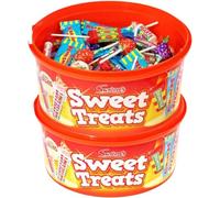 Sweet Treats Assortment Tubs 600g - Bundle Consisting of Swizzels (Pack Of 2 Tubs) - Sweets For Everyone By KHUDADAD