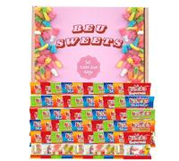 Sweet Treats Selection Box - 50x 16g Mini Bags of Starmix, Giant Strawbs, Tangfastics & Supermix - Party Bag Fillers for Birthday Halloween Christmas, Event Sharing & Gift Box