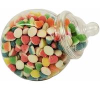 Sweet Tree Celebrations 650ml Small Round Jars Vintage Victorian Style Plastic Candy Buffet Party Kit (10)