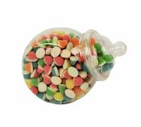 Sweet Tree Celebrations 650ml Small Round Jars Vintage Victorian Style Plastic Candy Buffet Party Kit (15)