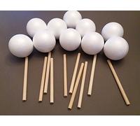 Sweet tree pk of 10 x 75mm balls and 15cm dowels enough for 10 medium trees