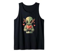 Sweet Valentine's Alien for a Cosmic and Space Love Tank Top