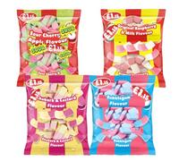 Sweet Variety Bag PMP 120g - Original Raspberry & Milk, Sour Cherry & Apple, Bubblegum, Strawberry & Cream, Rhubarb & Custard Flavoured Sweets - swzl (12 x Bags, Random Mixed)