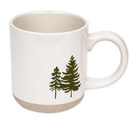 Sweet Water Decor Green Trees Coffee Mug, 14oz Stoneware Holiday Mug, Microwave & Dishwasher Safe, Large Winter Christmas Cup for Coffee, Tea & Hot Cocoa, Stocking Stuffers for Women, Cozy Gift Ideas