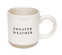Sweet Water Decor Sweater Weather Stoneware Coffee Mug | Novelty Coffee Mugs | Microwave & Dishwasher Safe | 14oz Coffee Cup | Fall Gifts | Winter Coffee Mug