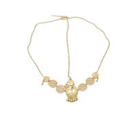 Sweet Wedding Headpiece Bridal Head Chain Hair Jewelry for Women Rhinestone Forehead Headband Accessories for fashion(Gold 1)