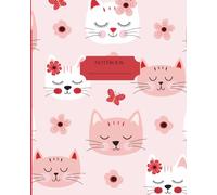 Sweet Whiskers Cat Notebook - Cute Cat Composition Book for Writing, School, Journaling & Notes: Cute Calm & Fun Cat Design • Lined Pages • Sweet Whiskers Collection #3 (8x10)