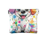 Sweet White Labrador Retriever Fashion PU Leather Change Purse Convenient Mini Card Holder Wallet for Men Women Travel soporte de monedas para