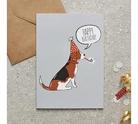 Sweet William Beagle Birthday Card