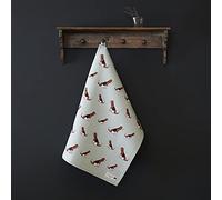 Sweet William Beagle tea towel