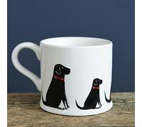 Sweet William Black Labrador Mug (row of labs)