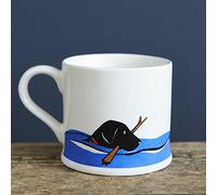 Sweet William Black Labrador Mug (swimming lab)