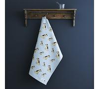 Sweet William Border Terrier tea towel