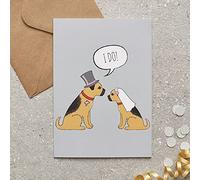 Sweet William Border Terrier Wedding/Engagement Card