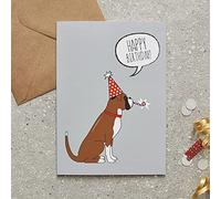 Sweet William Boxer Birthday Card