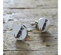 Sweet William Boxer Cufflinks | Silver plated Men Cufflinks for Boxer or any dog lover | 18 mm x 3 mm
