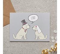 Sweet William Cockapoo/Labradoodle (Apricot) Wedding/Engagement Card
