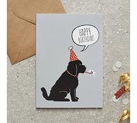 Sweet William Cockapoo/Labradoodle (Black) Birthday Card